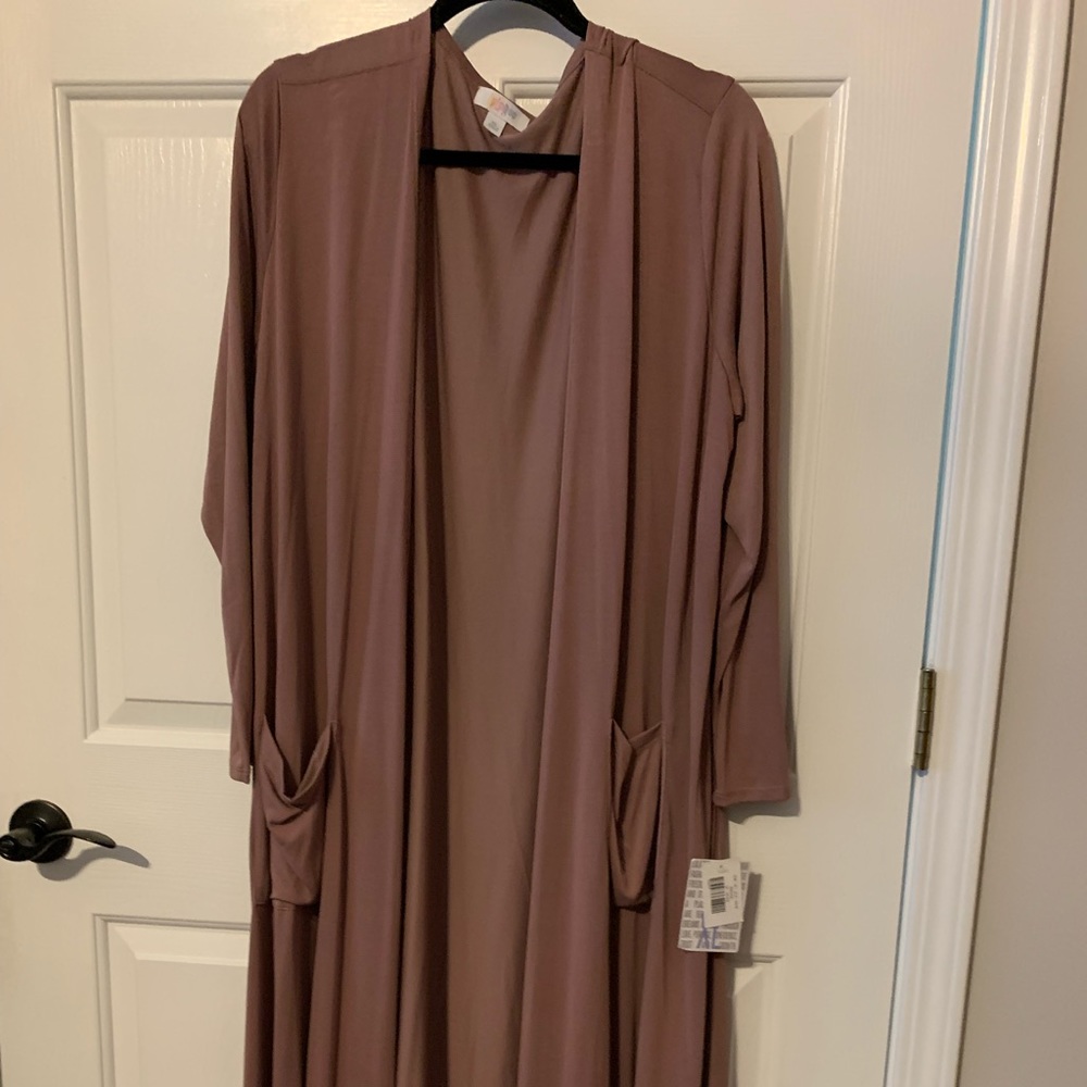 XL Dusty Rose LulaRoe “Sarah” Cardigan. Slinky. Modal.
